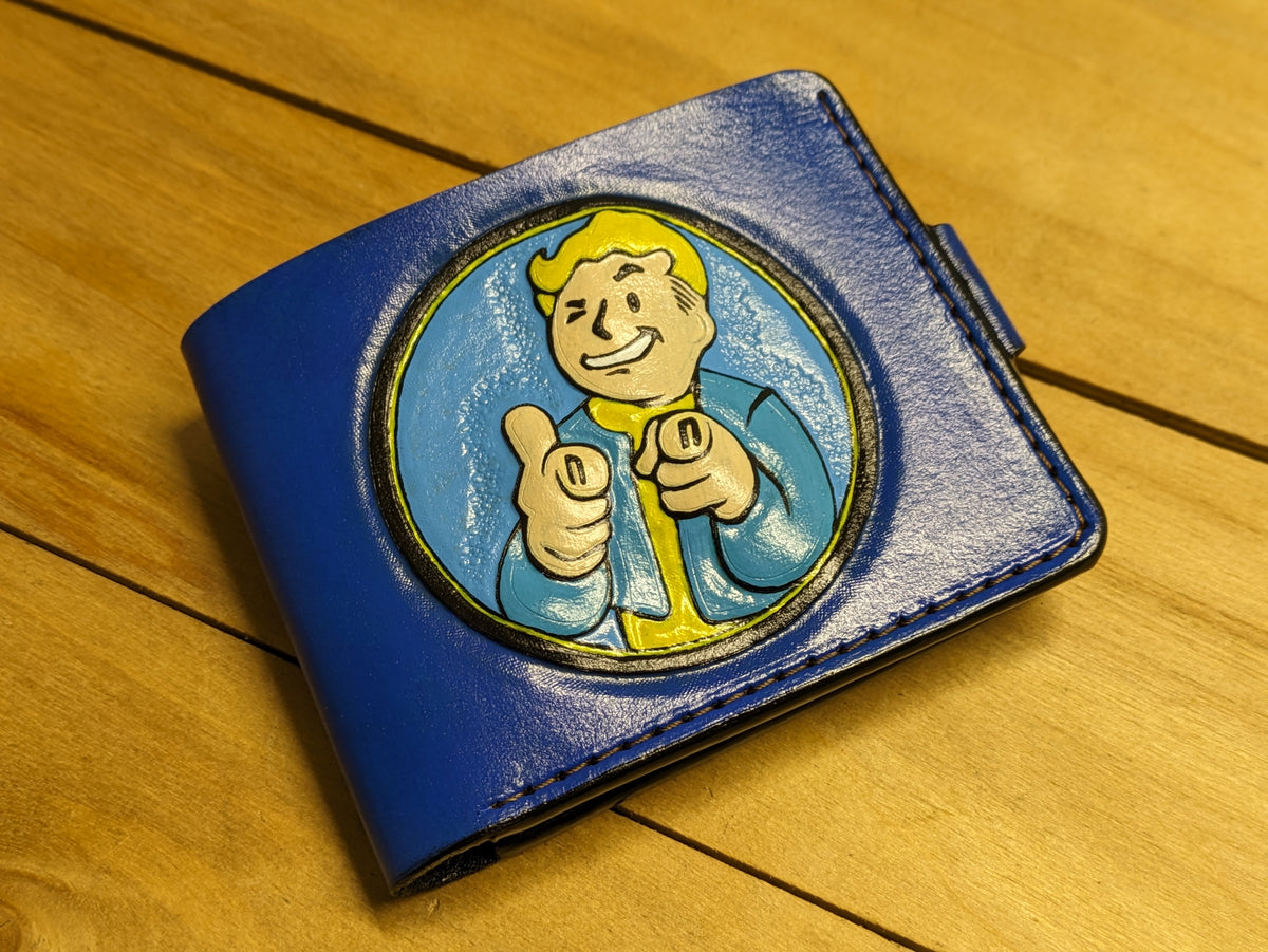 M1J46, Fallout Vault Boy, Vault 33 Dweller Leather Wallet