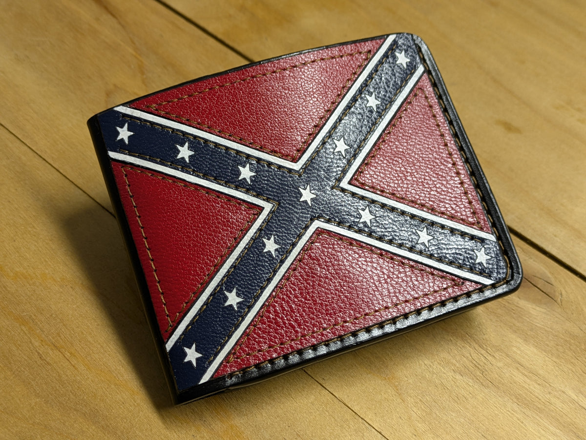 M1V25, USA Rebel Confederate States of America Flag Wallet