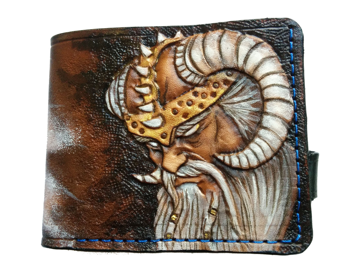 M1Q2, Odin Viking Warrior, King of Asgard Leather Wallet