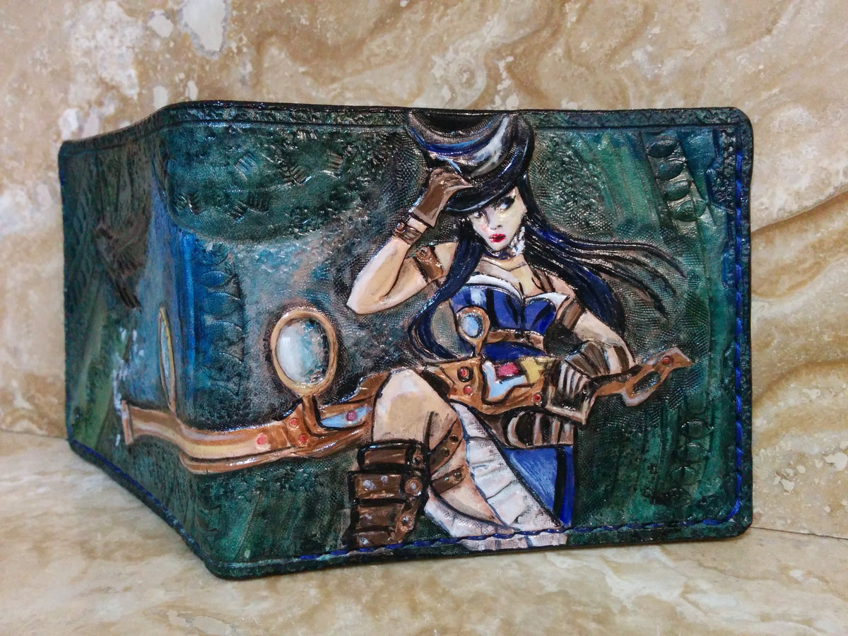 M1J5, League of Legends LOL, Caitlyn Kiramman Leather Wallet