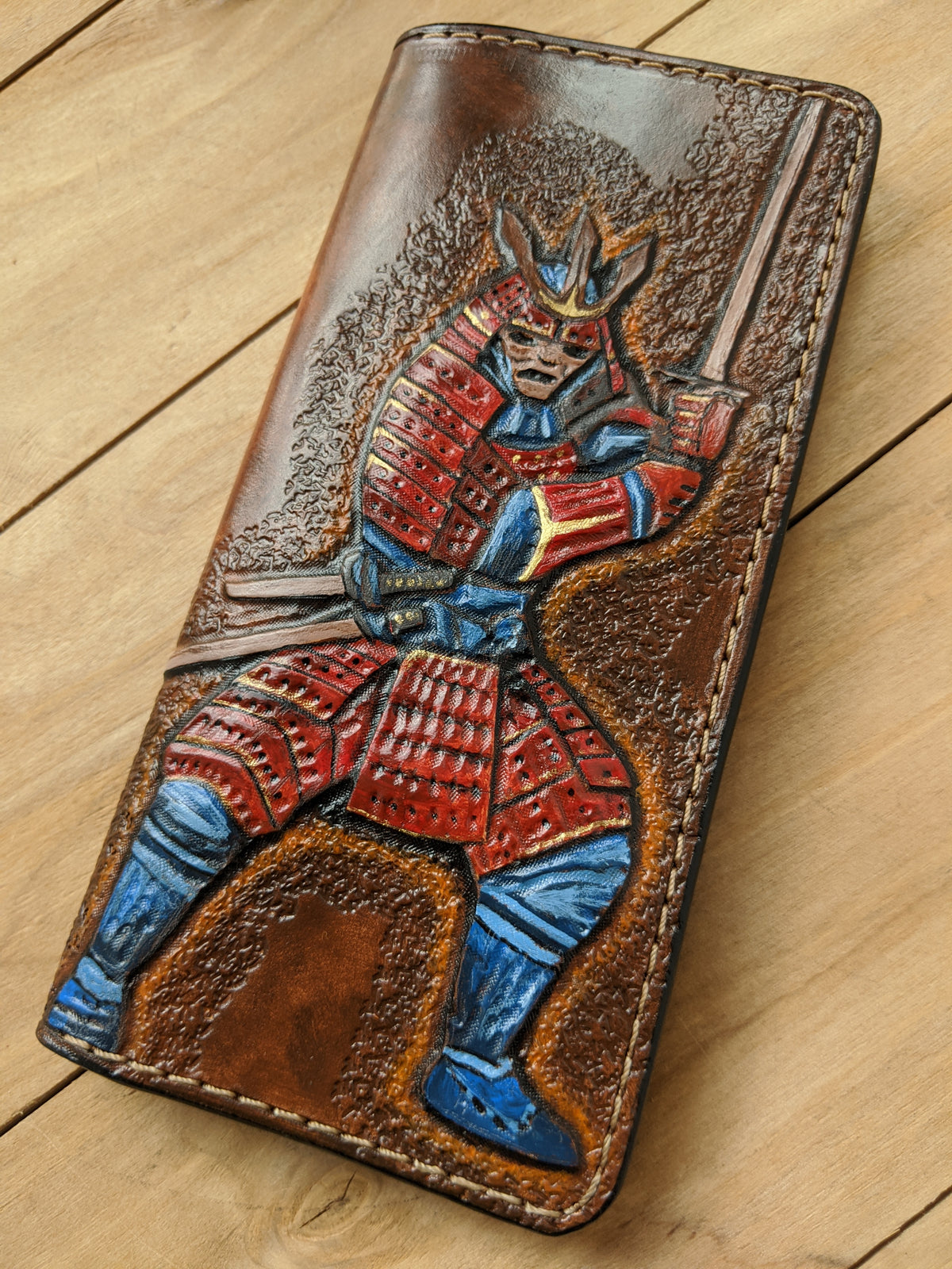 M2Q2, Ninja & Japanese Samurai Sword Katana Leather Wallet