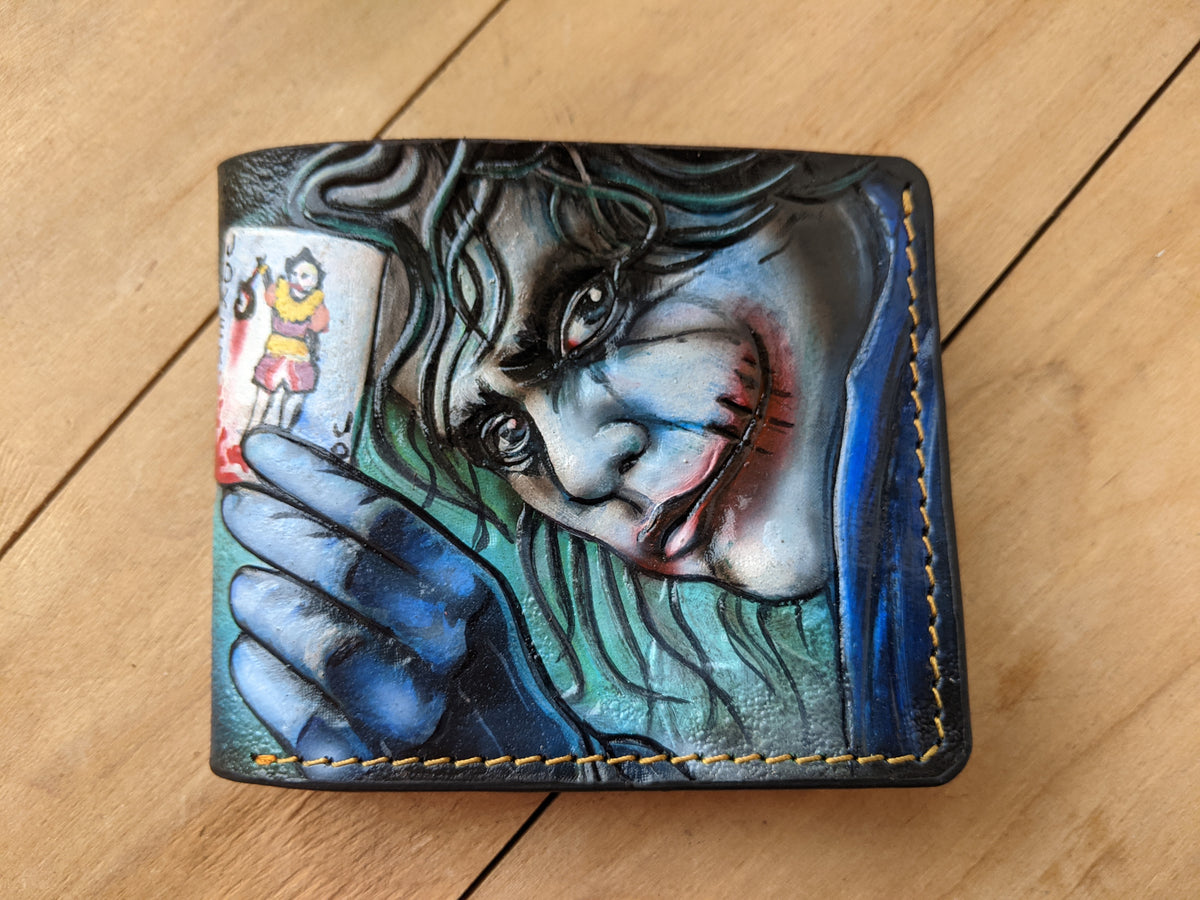 M1W8, Heath Ledger Joker & Why so Serious Leather Wallet