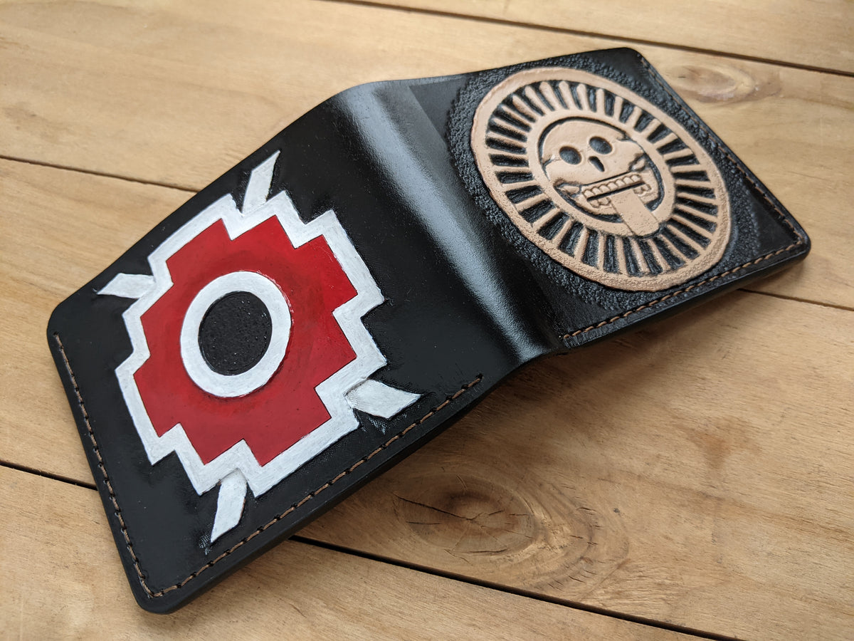 M1R4, Mayan, Aztec Sun Stone & Inca Cross Chakana Wallet