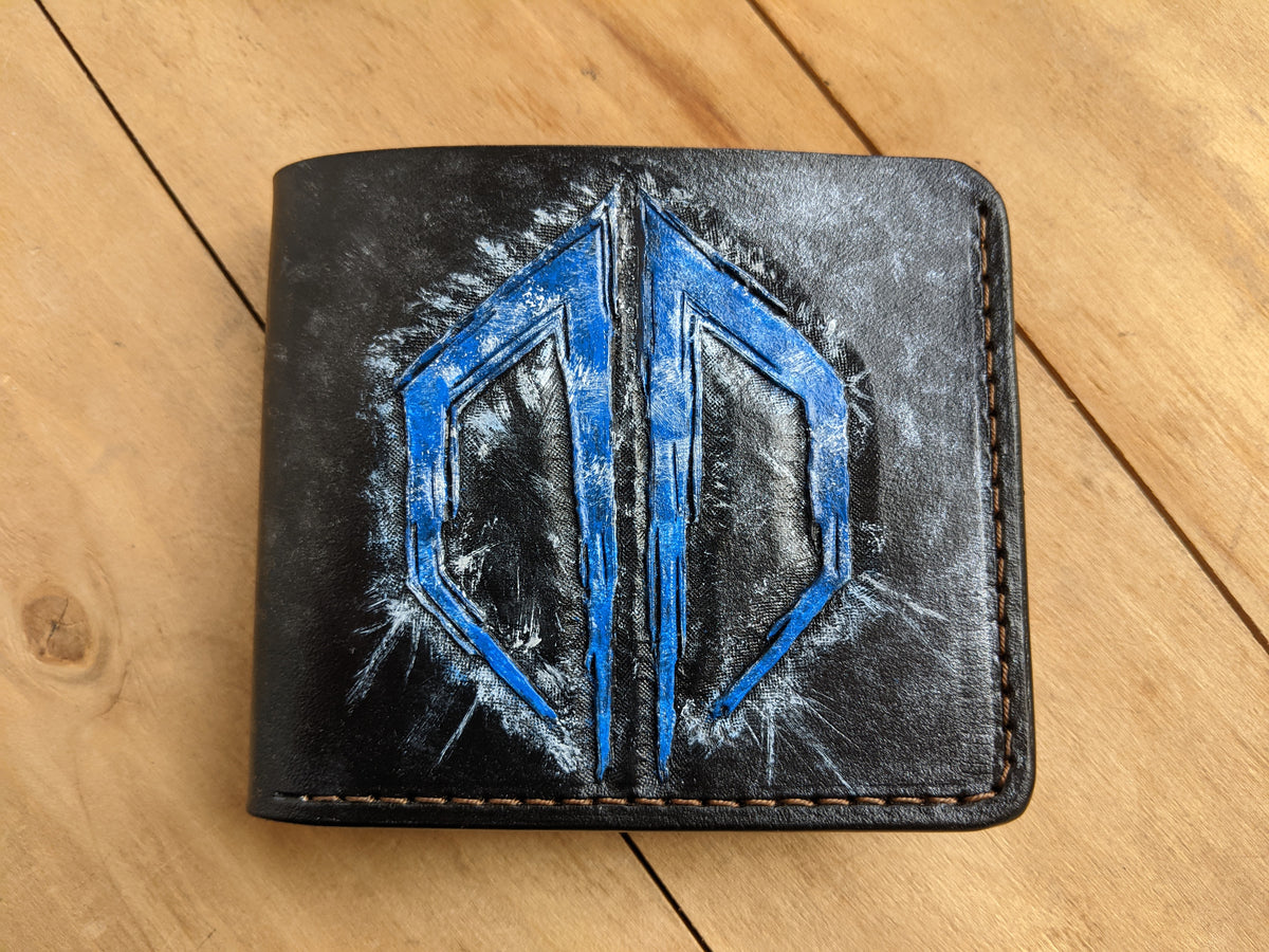 M1L5, Destroid, DJ Handmade Embossed Bifold Leather Wallet