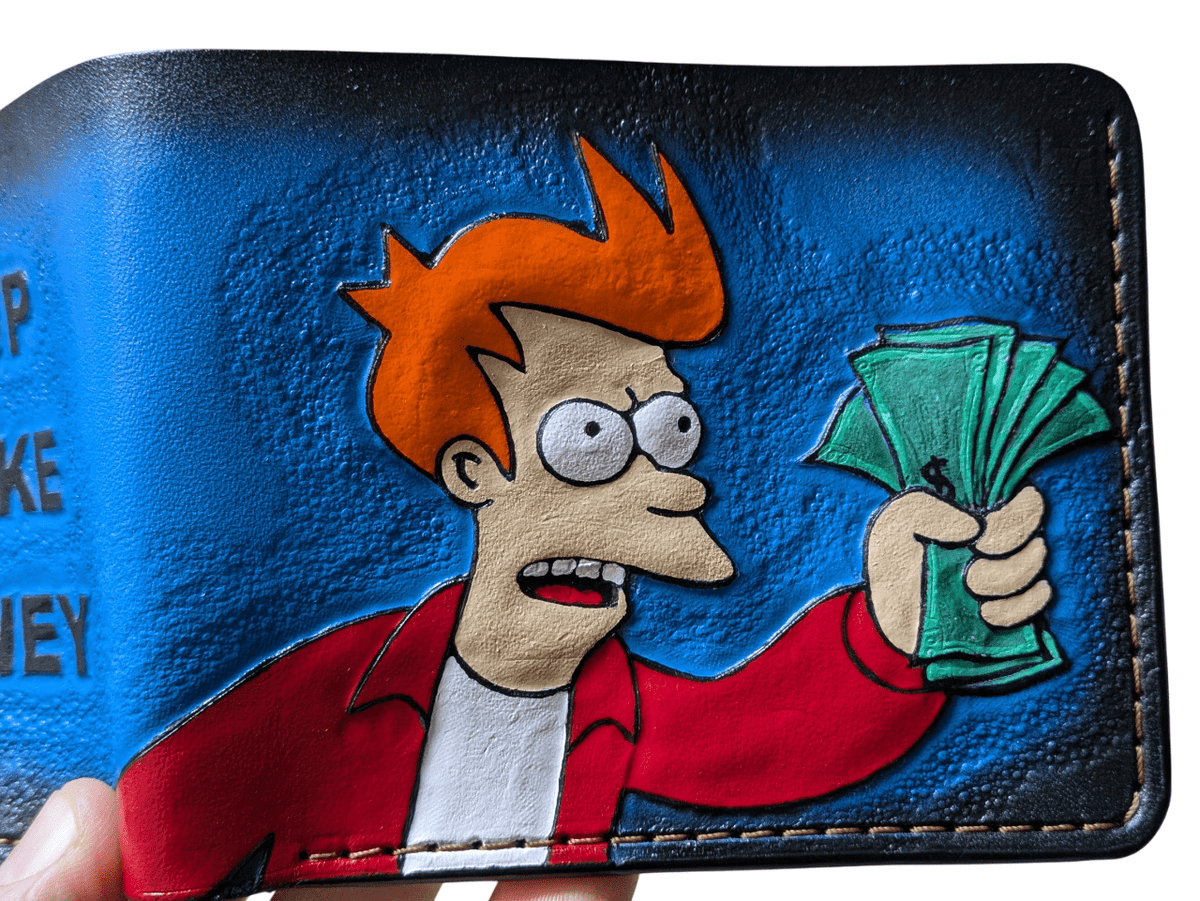 001 Philip J. Fry Shut Up and Take My Money Futurama Wallet - Theodoros