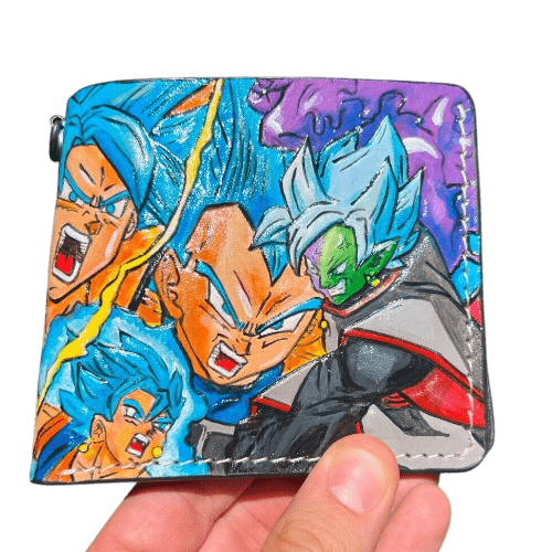 016 Bifold Leather Wallet - Dragon Ball Z Frieza & Majin Buu Embossed Design | Perfect Gift for Hi - Theodoros