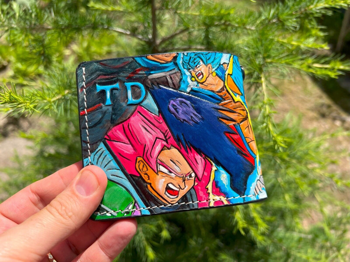 016 Bifold Leather Wallet - Dragon Ball Z Frieza & Majin Buu Embossed Design | Perfect Gift for Hi - Theodoros