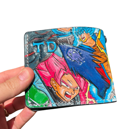 016 Bifold Leather Wallet - Dragon Ball Z Frieza & Majin Buu Embossed Design | Perfect Gift for Hi - Theodoros
