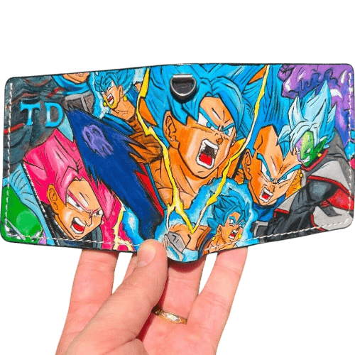 016 Bifold Leather Wallet - Dragon Ball Z Frieza & Majin Buu Embossed Design | Perfect Gift for Hi - Theodoros