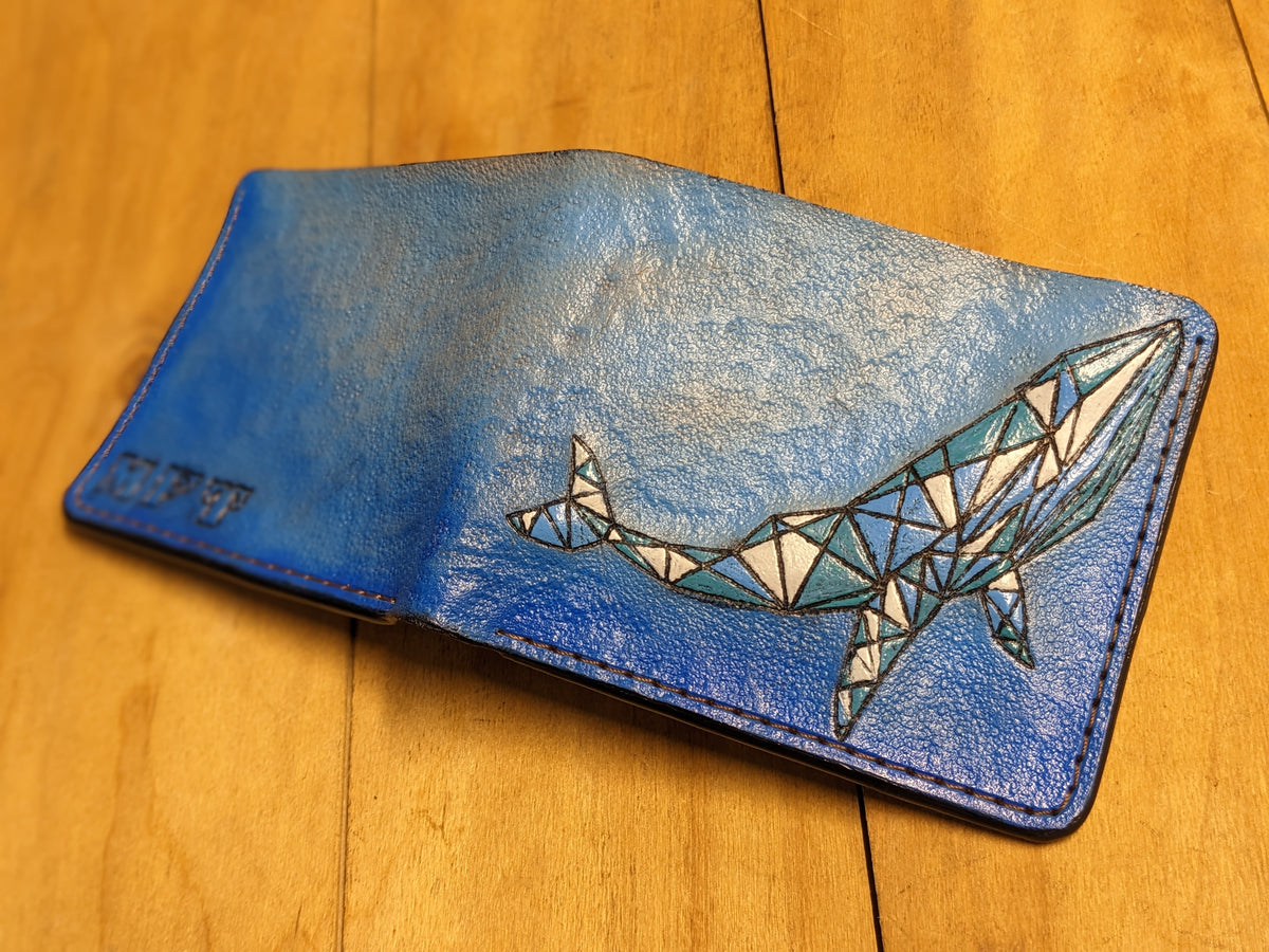 M1I2, Blue Whale, Polygonal Whale, Geometric Art, Animal, Fish, Craft