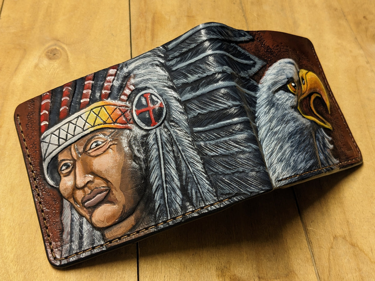 U24, Bald Eagle, Indian Headdress, Native American, Red Man, Patriotic