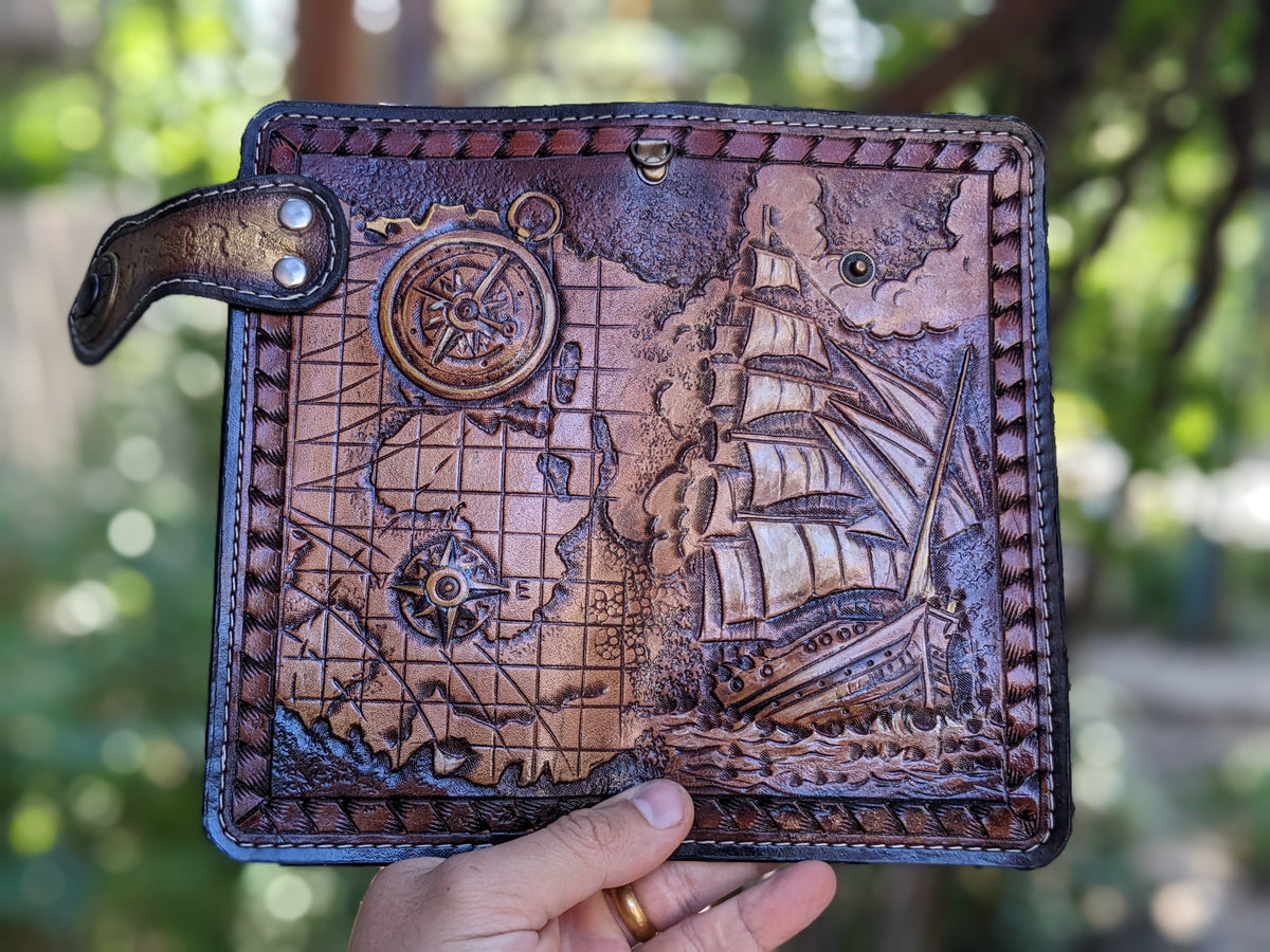 M2H2, Frigate, Treasure Map, Ship, Compass Rose, Sailor, Pirate, Art