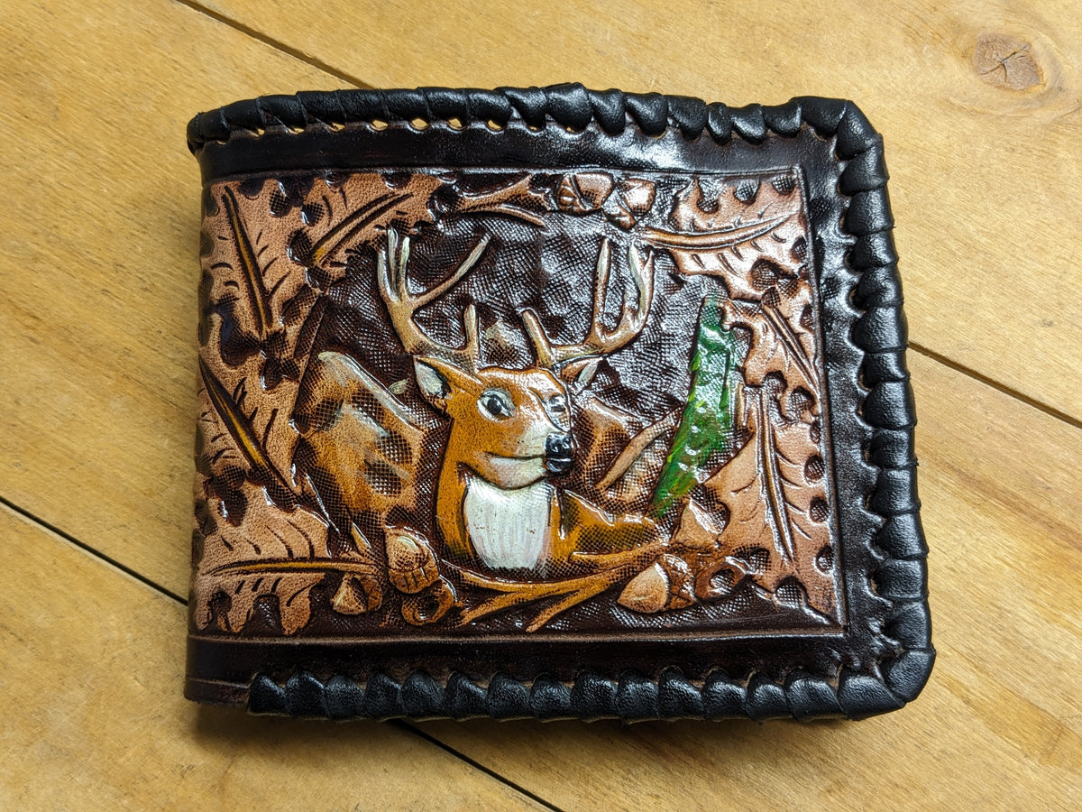 M1P4, Deer, Elk, Oak Leaf, Hunter, Hunting, Hunt, Western, Ornament