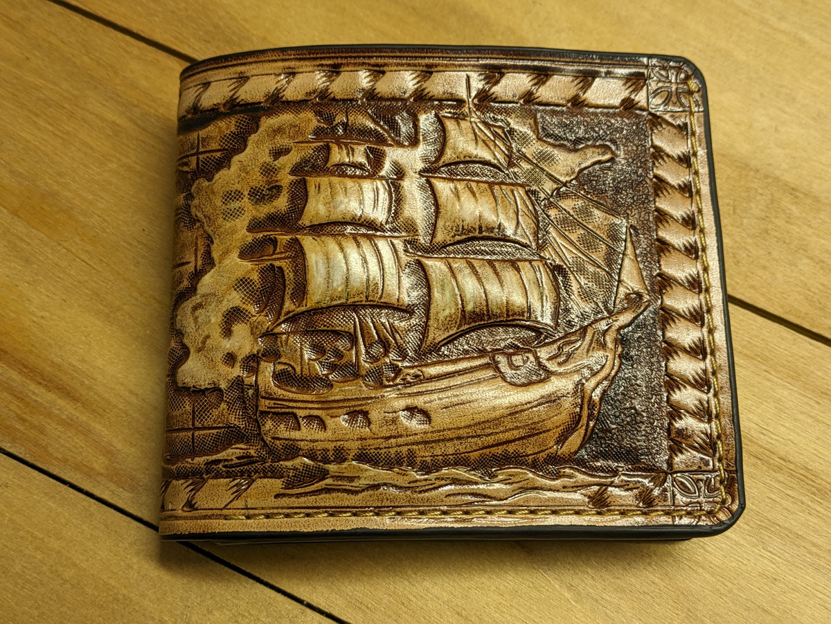 M1H8, Frigate, Treasure Map, Ship, Compass Rose, Sailor, Pirate, Art