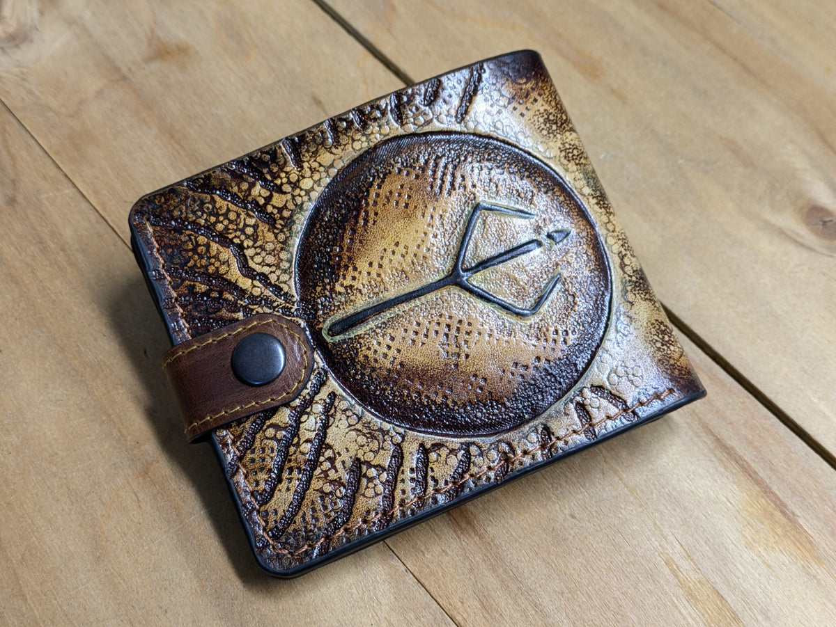 M1J48, Bloodborne Old Hunters, Hunter Symbol Leather Wallet - Theodoros
