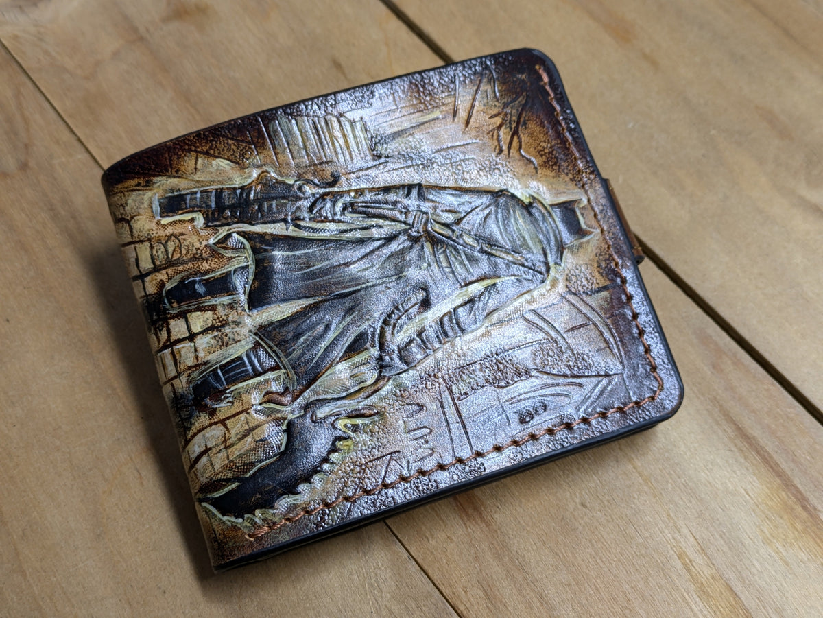 M1J48, Bloodborne Old Hunters, Hunter Symbol Leather Wallet - Theodoros