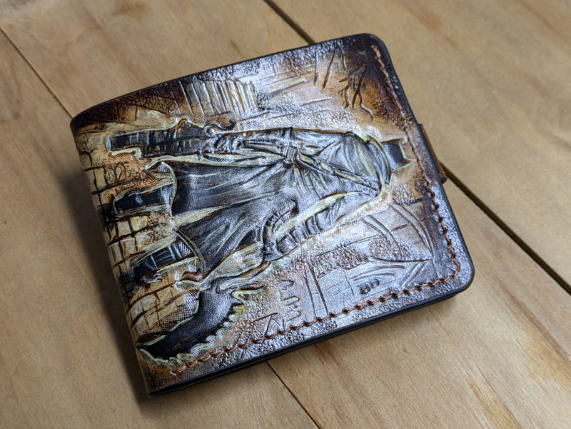M1J48, Bloodborne Old Hunters, Hunter Symbol Leather Wallet - Theodoros