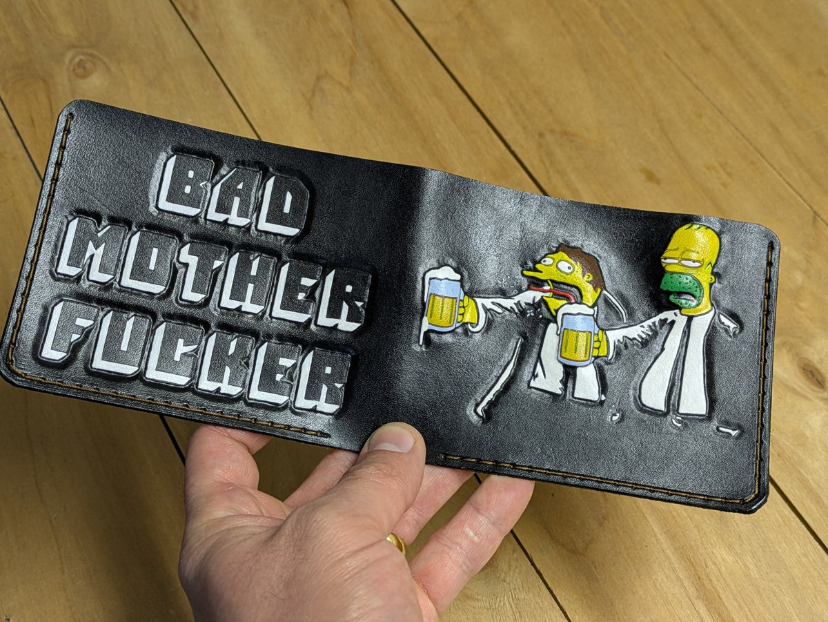 M1N7, Pulp Fiction & Homer Simpsons Bad Mother Fucker Wallet - Theodoros