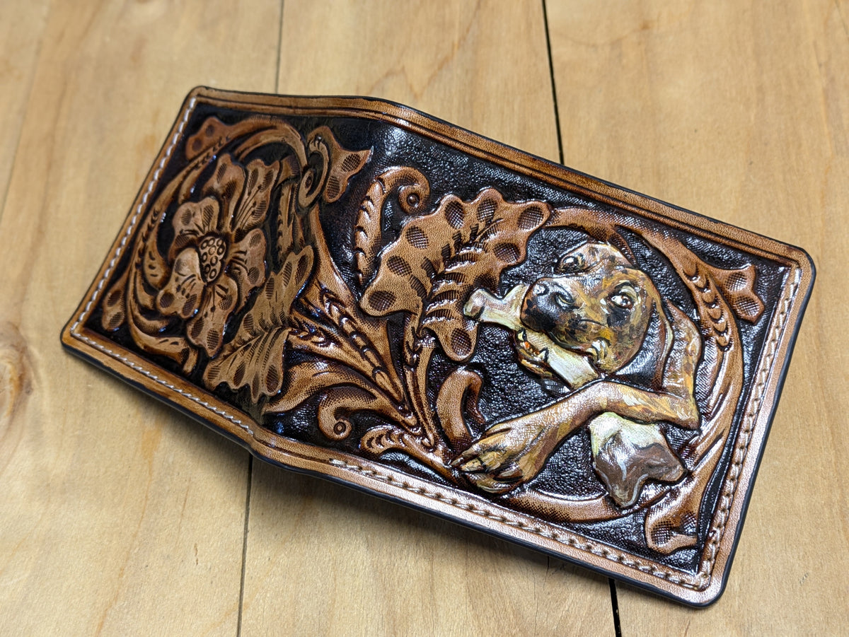 M1U5, Sheridan Style Wallet | Custom Dog Photo to Portrait - Theodoros