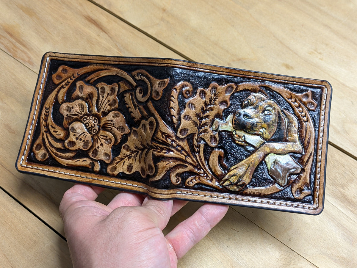 M1U5, Sheridan Style Wallet | Custom Dog Photo to Portrait - Theodoros