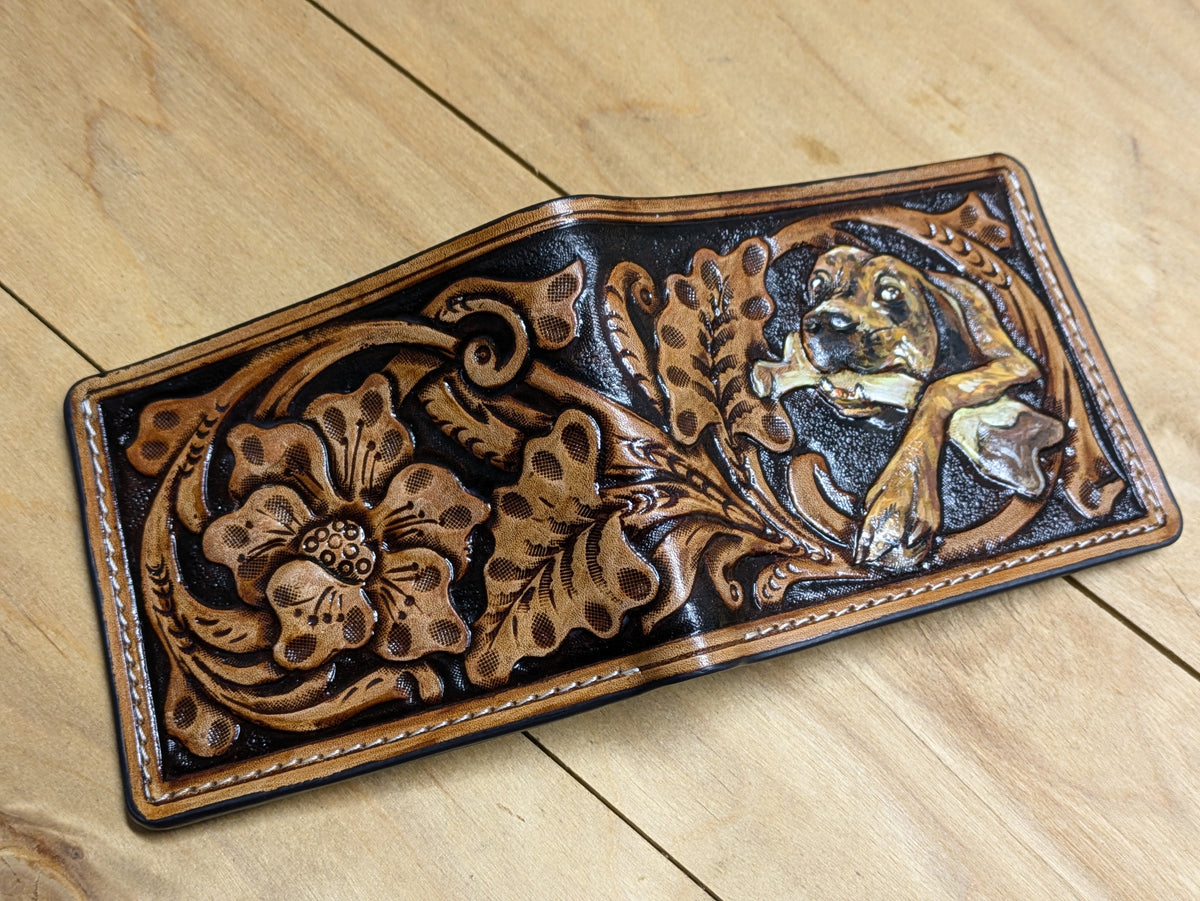 M1U5, Sheridan Style Wallet | Custom Dog Photo to Portrait - Theodoros