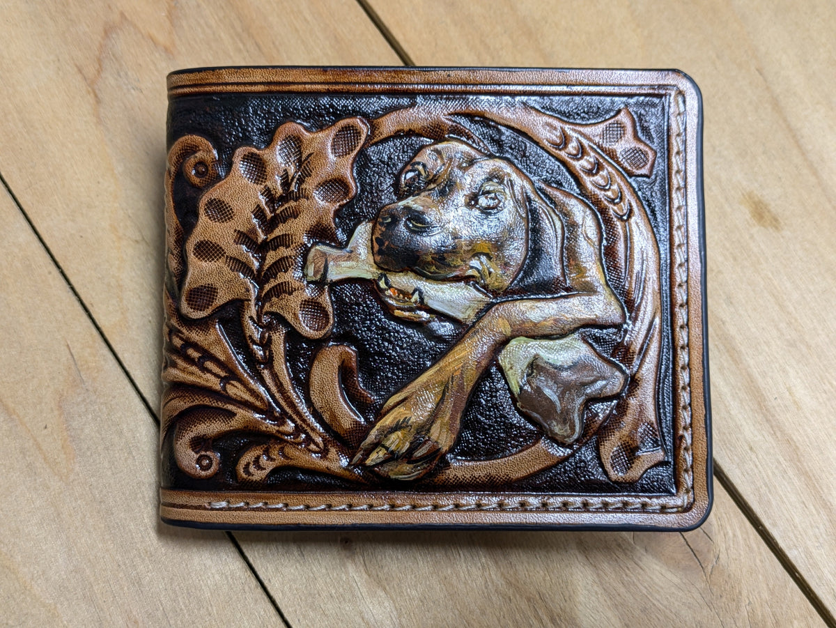 M1U5, Sheridan Style Wallet | Custom Dog Photo to Portrait - Theodoros