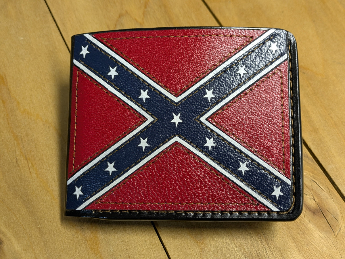 M1V25, USA Rebel Confederate States of America Flag Wallet - Theodoros