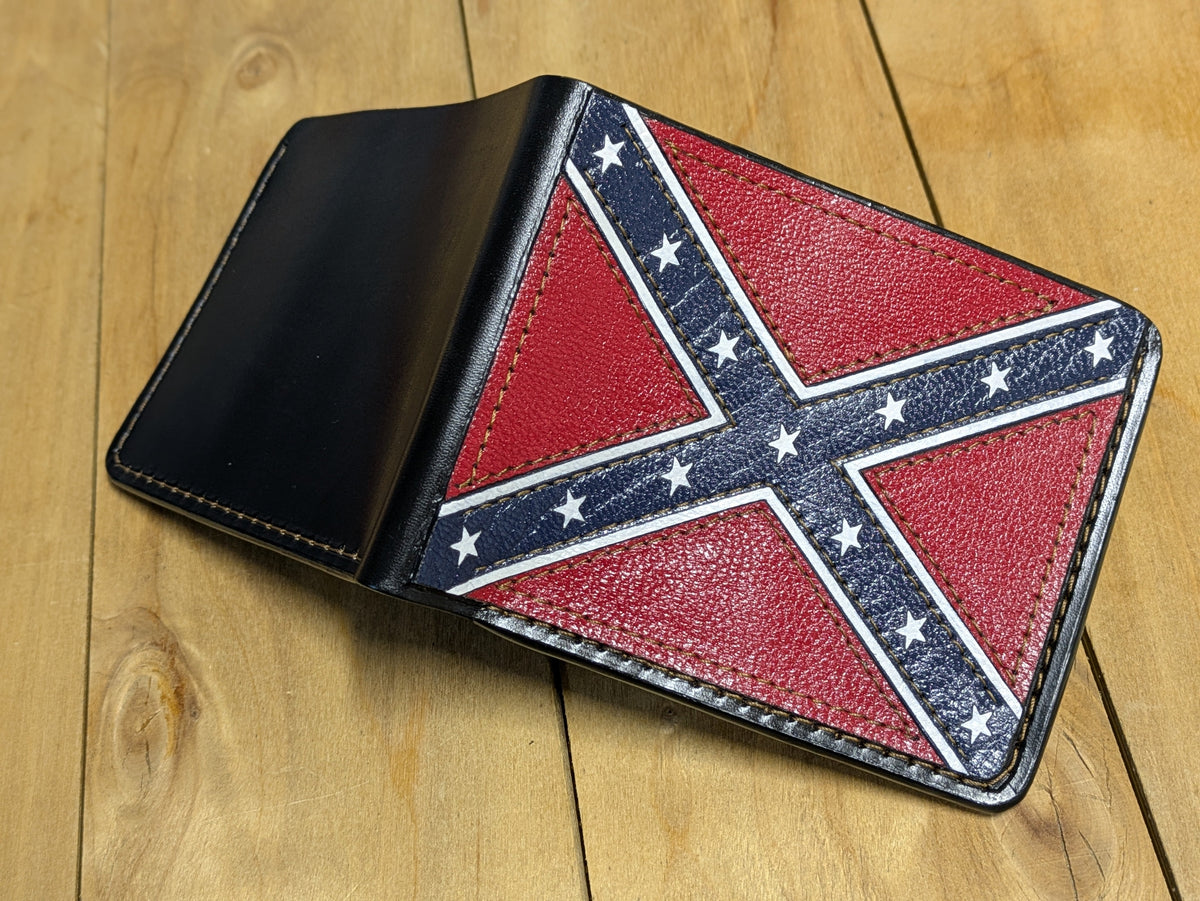M1V25, USA Rebel Confederate States of America Flag Wallet - Theodoros