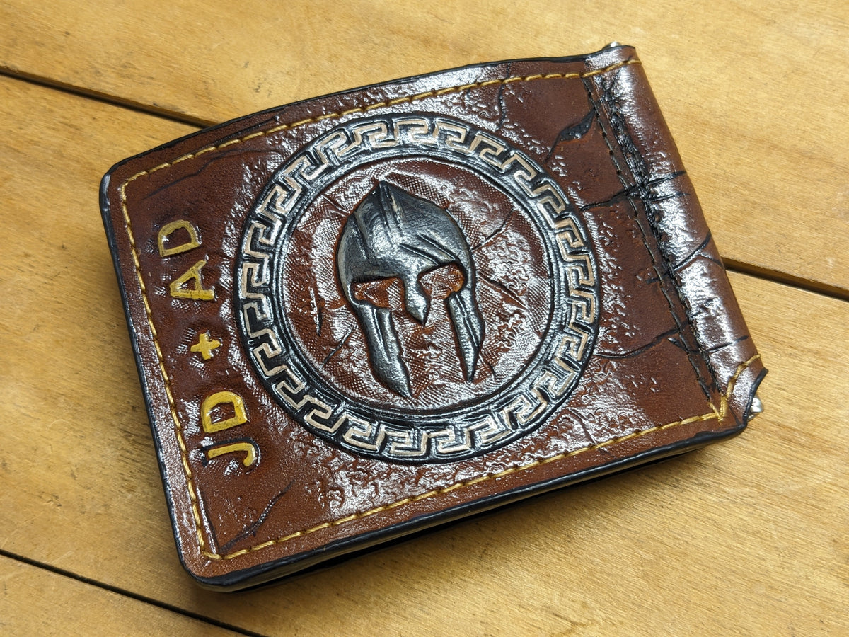 M3Q1, Gladiator Spartan Warrior Spartacus Money Clip Wallet - Theodoros