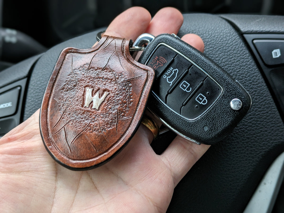 U6S1, Indian Chief Skull & Native American Skeleton Keychain - Theodoros