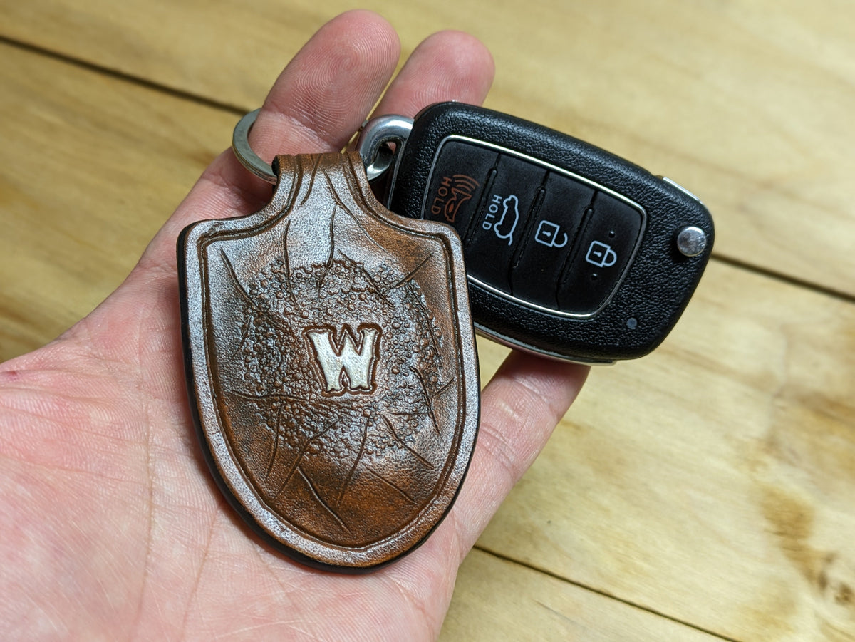 U6S1, Indian Chief Skull & Native American Skeleton Keychain - Theodoros