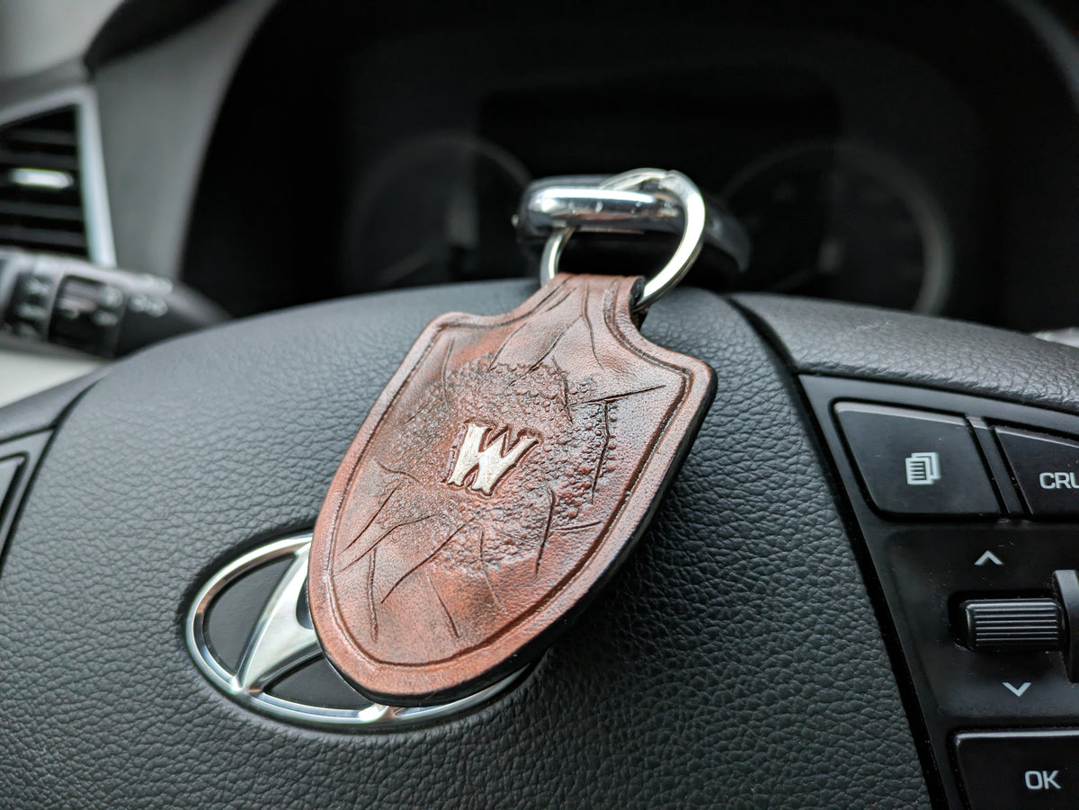 U6S1, Indian Chief Skull & Native American Skeleton Keychain - Theodoros