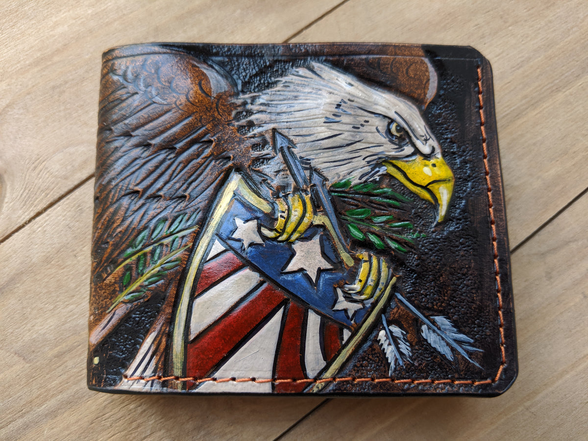 M1V9, Bald Eagle, USA Flag, Coat of Arms, American Flag, USA