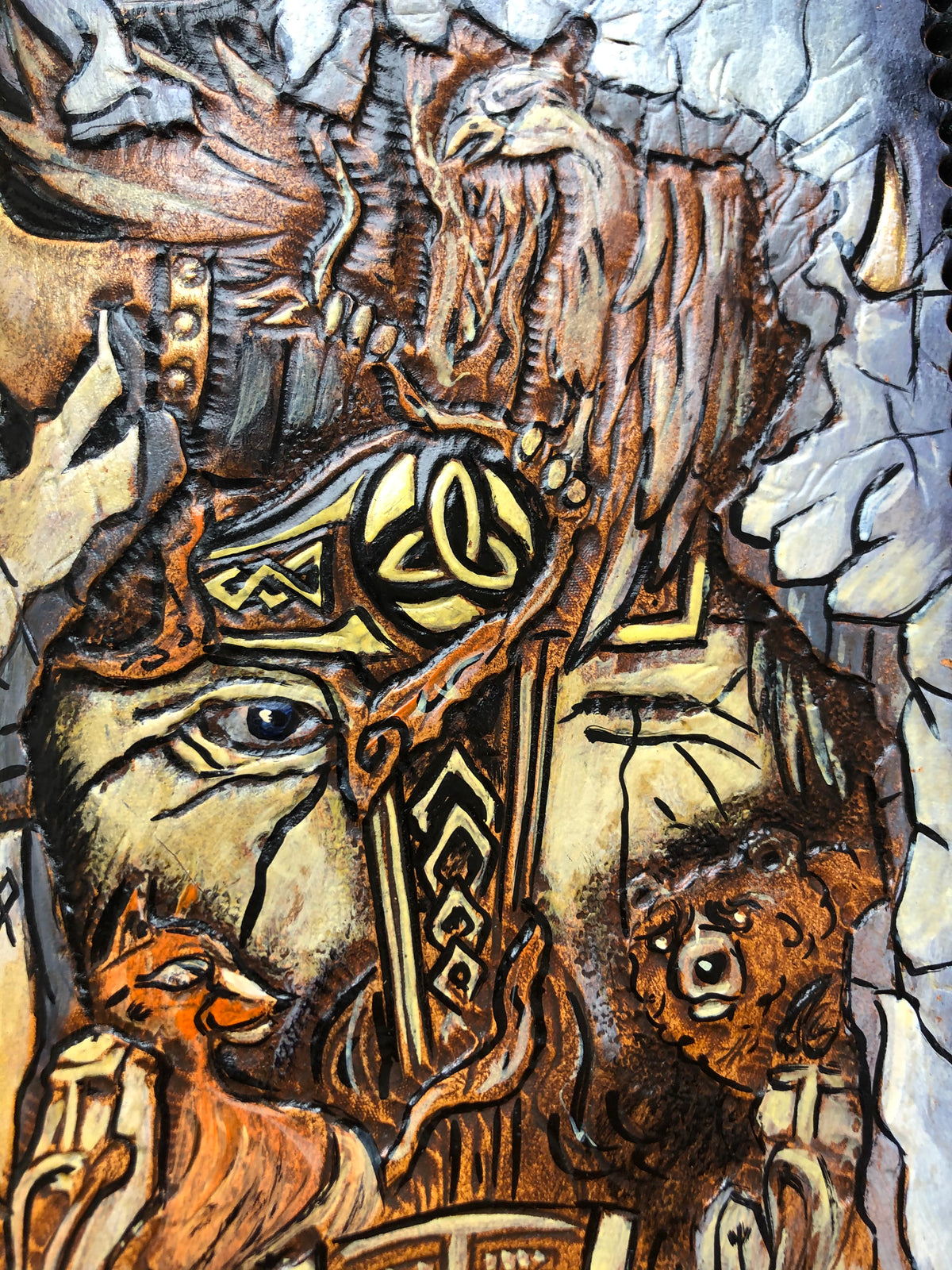 Q6, Thor Hammer, Mjölnir, Viking Warrior, Odin, Norse, Celtic Style, Ethnic
