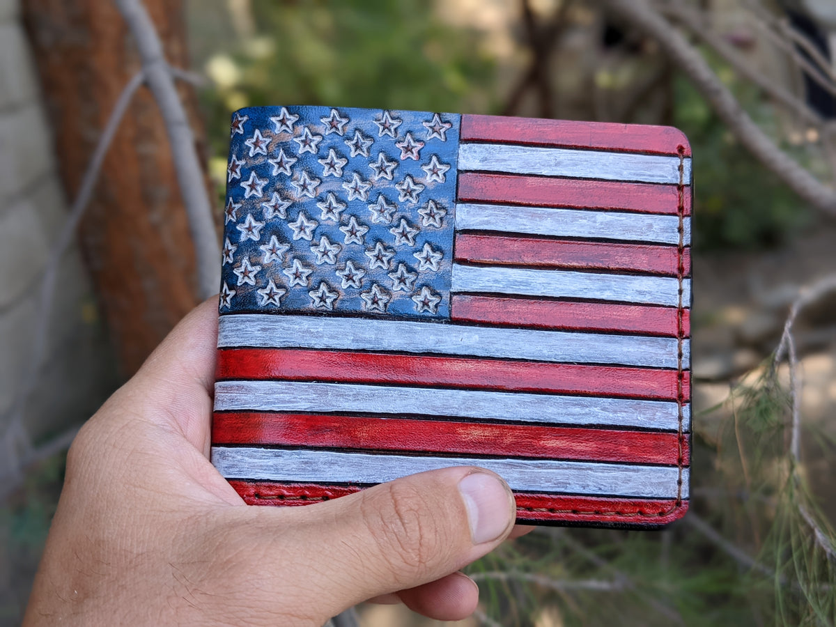M1V3, Flag of the United States, American Flag, Patriotic Wallet, USA