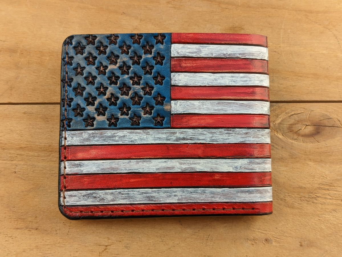 U3, Flag of the United States, USA, US, American, Millitary wallet, Patriotic Flag